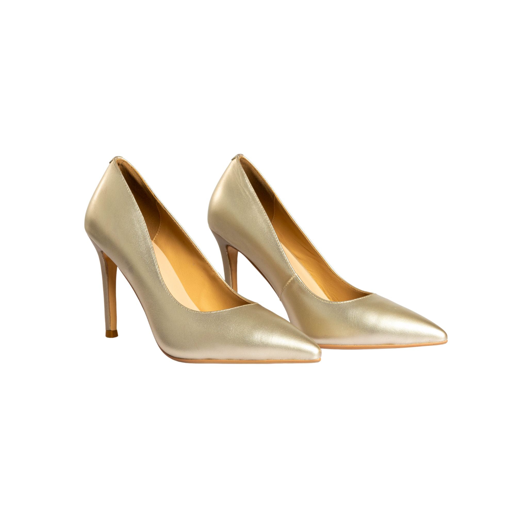Capri - Golden High Heel Pumps